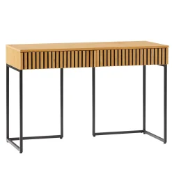 Kontorbord-Skrivebord HOME4YOU Hampton 120x50x79 cm melamin med eikebark eikebark / svart
