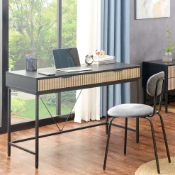 Skrivebord HOME4YOU Helve 120x48x76 cm melamin