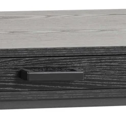 Kontorbord-Skrivebord HOME4YOU Seaford 110x45x75 cm Svart