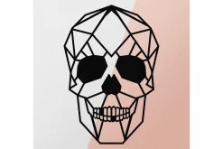 Skilt-Skull Veggdekor Svart