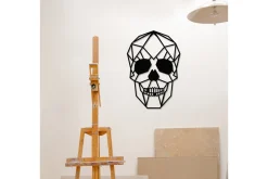 Skilt-Skull Veggdekor Svart
