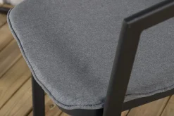 Venture Home Balkongstoler|Balkongmøbler-Slit Karmstol Svart/Grå