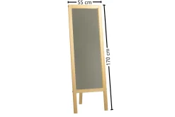 Gulvspeil|Helkroppsspeil-Slodysko Speil 55 cm Valnöt