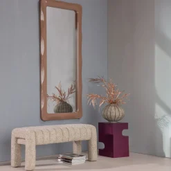 WOOOD Gulvspeil|Helkroppsspeil-Sminkespeil Norea 180 cm gammelrosa