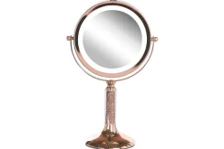 Sminkespeil-Sminkspegel Beliani Baixas Guld/svart Rose||GOLD Rose,Gull