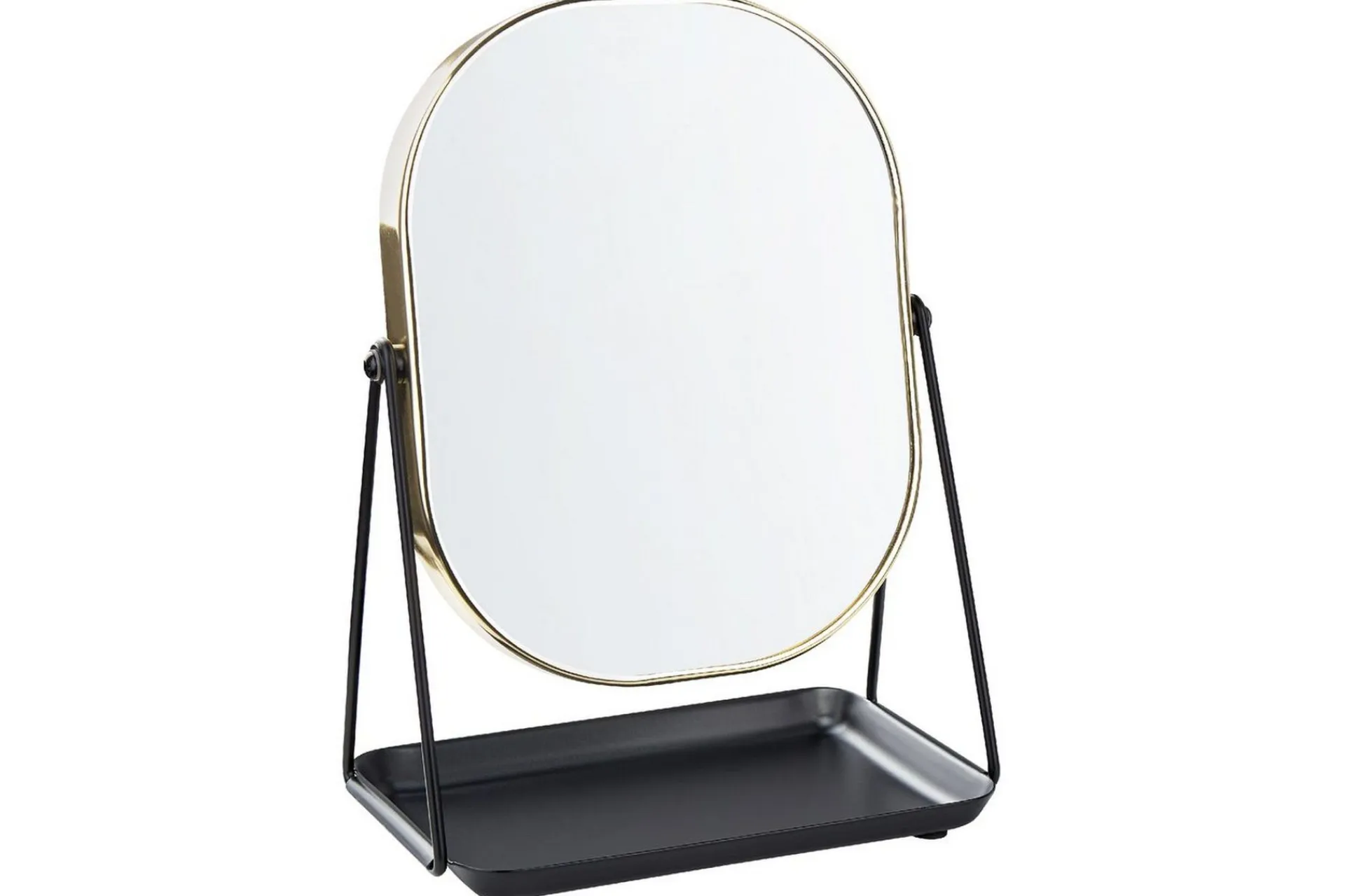 Sminkspegel Beliani Correze Guld/svart GOLD||Black