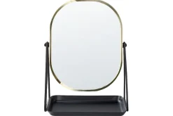 Sminkspegel Beliani Correze Guld/svart GOLD||Black