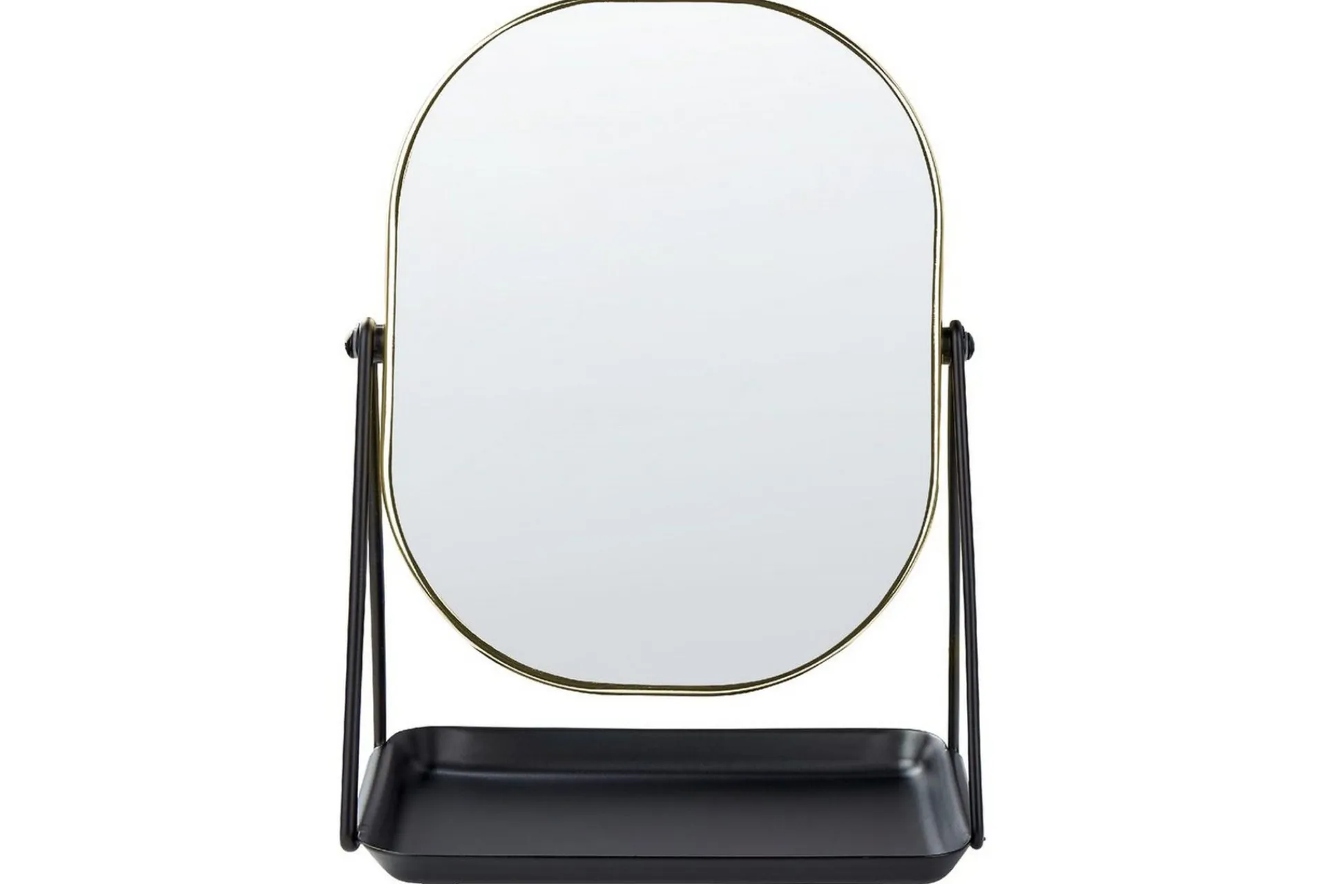 Sminkspegel Beliani Correze Guld/svart GOLD||Black