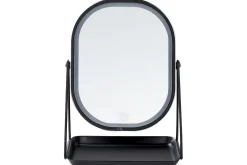 Sminkespeil-Sminkspegel Beliani Dordogne Guld/svart Silver||Black Sølv,Svart