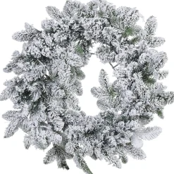Snødekt julekrans Sundo