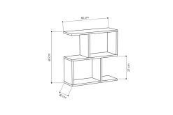 Sofabord-Sofabord Homemania Tre / Svart Svart,Brun
