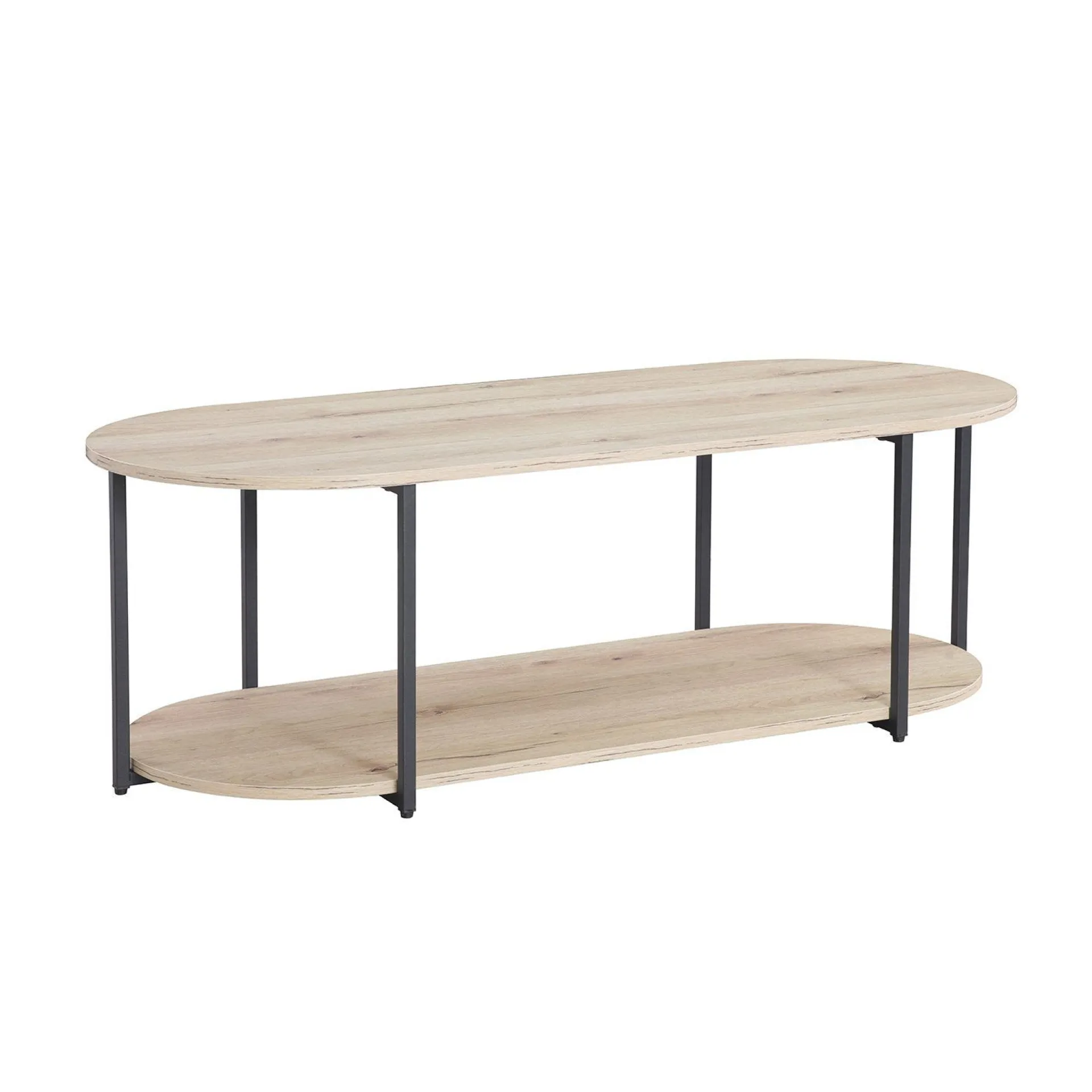 Sofabord-Sofabord HOME4YOU Hannes 120x52x40 cm rustikk melamin Brun
