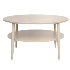 Sofabord-Sofabord HOME4YOU Lester lyst tre/beige 80x80x45 cm Lyst treverk / beige