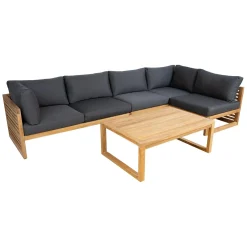 Loungebord & Sofabord Utendørs|Balkongmøbler-Sofabord HOME4YOU Serenity 120x80x45 cm teak Brun