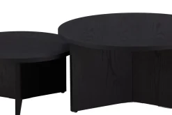 Venture Home Sofabordsett Saltø 2stk Runde 85 cm/65 cm Tre