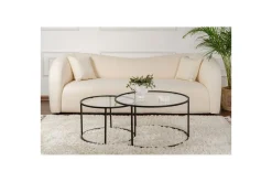 Sofabordsett 2 stykker Rikiya Transparent