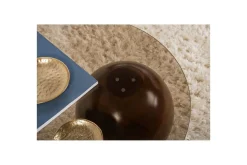 Sminkebord & Toalettbord|Sofabord-Sofabord Sphere Valnøtt / Bronse Mellomfarget tre,Bronse