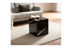 Wohnling Sofabord MONOBLOC marmorlook 40x40x45 cm, moderne stil marmor