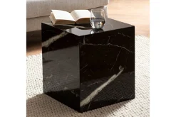 Wohnling Sofabord MONOBLOC marmorlook 40x40x45 cm, moderne stil marmor