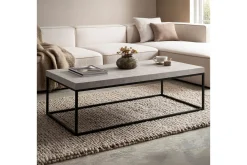 Wohnling Sofabord rektangulær 120 cm, steinoptikk, moderne utseende Beige