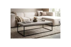 Wohnling Sofabord rektangulær 120 cm, steinoptikk, moderne utseende Beige