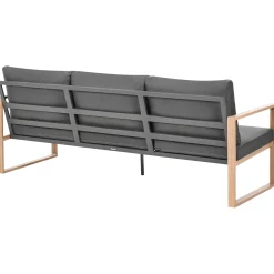 Veranda & Terrasse|Loungesett-Sofagruppe utendørs med bord 5-seter Gelso Grå/Brun