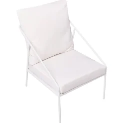 Veranda & Terrasse|Loungesett-Sofagruppe utendørs med bord 4-seter Ustica Hvit/Svart