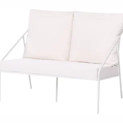 Veranda & Terrasse|Loungesett-Sofagruppe utendørs med bord 4-seter Ustica Hvit/Svart