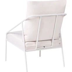 Veranda & Terrasse|Loungesett-Sofagruppe utendørs med bord 4-seter Ustica Hvit/Svart