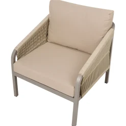 Veranda & Terrasse|Loungesett-Sofagruppe utendørs med bord 5-seter Murato Beige