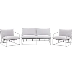 Veranda & Terrasse|Loungesett-Sofagruppe utendørs 4-seter Ponte Grå