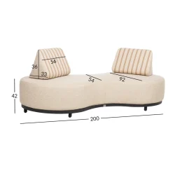 Hagebenk & Hagesofa-Sofa HOME4YOU Beige