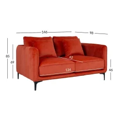 Sofa HOME4YOU Bianka 2-seter
