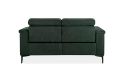 Loft24 Sofa 2-seter Lund Mørk grønn, Belfast-stoff, Manuell hvilestol