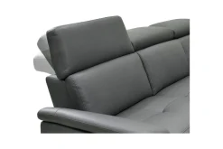 Loft24 Sofa 2-seter Pareli Grå, Lær/PU, Elektrisk recliner