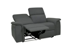 Loft24 Sofa 2-seter Pareli Grå, Lær/PU, Elektrisk recliner