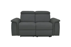 Loft24 Sofa 2-seter Pareli Grå, Lær/PU, Elektrisk recliner