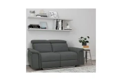 Loft24 2 Seter Sofa-Sofa 2-seter Pareli Grå, Lær/PU, Manuell hvilestol Grey