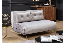 Velour Sofa & Fløyel Sofa|Sovesofaer-Sofa 2-seters Fløyel grå VESTFOLD Grey