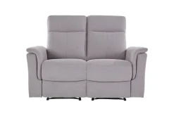 Loft24 2 Seter Sofa-Sofa 2-seter Southbrook Lys grå, Stoff/tre/metall, Elektrisk recliner Lysegrå