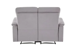 Loft24 2 Seter Sofa-Sofa 2-seter Southbrook Lys grå, Stoff/tre/metall, Elektrisk recliner Lysegrå