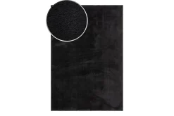 KM Home Skinn & Pelstepper|Sitteputer-Soft Wiltonteppe 240x340 cm Svart