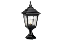 Stolpelykt & Portlykt-Sokkellykt Elstead Lighting Kerry Svart