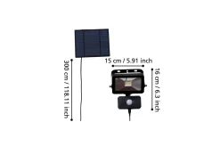 Eglo Solcellelampe Villagrappa med sensor