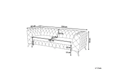 Velour Sofa & Fløyel Sofa-Sotra Sofa 2-4 Seter Blå