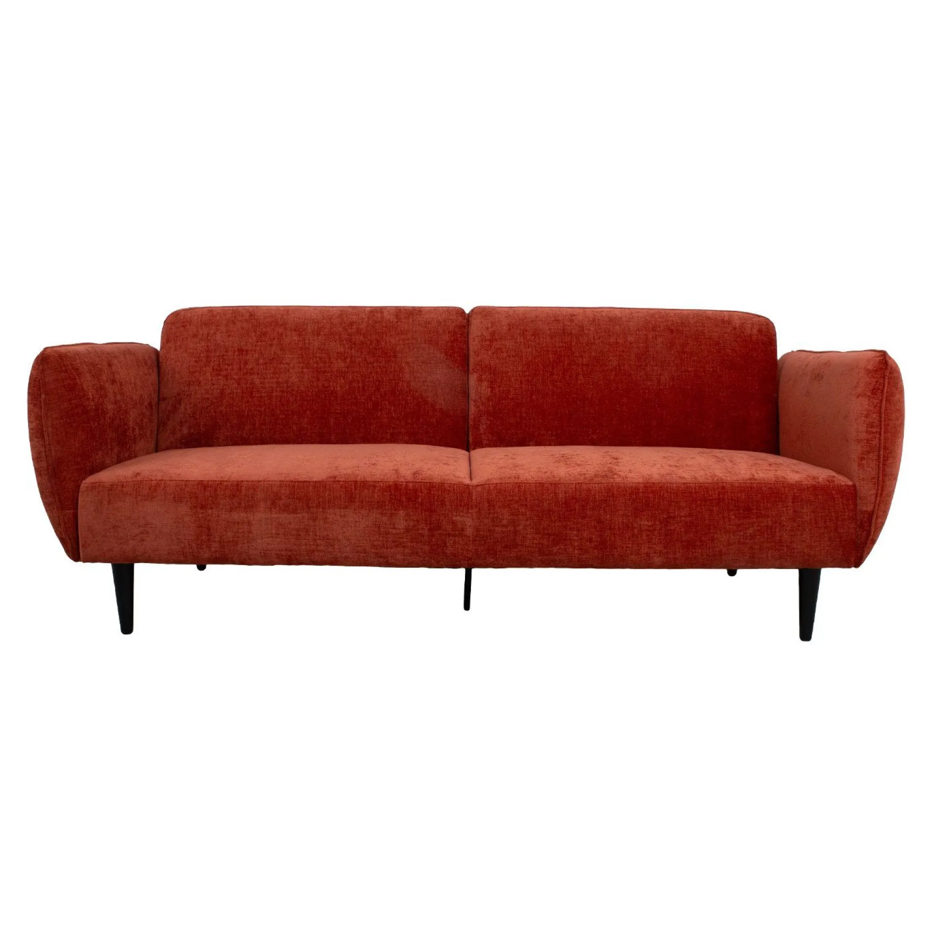 Velour Sofa & Fløyel Sofa-Sovesofa HOME4YOU Hermes 3-seter oransje