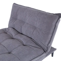 Velour Sofa & Fløyel Sofa-Sovesofa HOME4YOU Spry 193x92x89 cm grå
