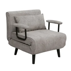 Lenestoler-Sovesofa-lenestol HOME4YOU Hannes 76,5x84x81 cm grå