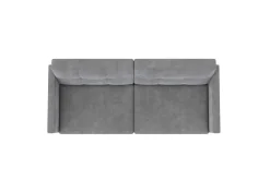 Loft24 Sovesofaer-Sovesofa Lilly Lys grå, Fløyel Lysegrå