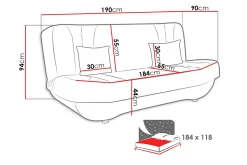 Sovesofaer-Sovesofa Pinto Irma 1 + Irma 15